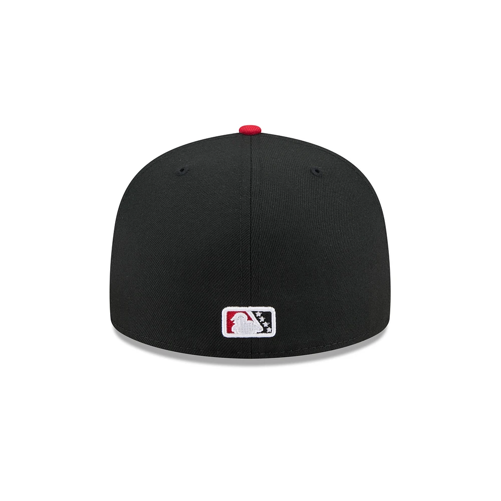 Casquette ajustée 59FIFTY Fresno Grizzlies noire New Era pour homme