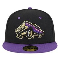 Men's New Era Black Fresno Grizzlies Copa de la Diversión 59FIFTY Fitted Hat