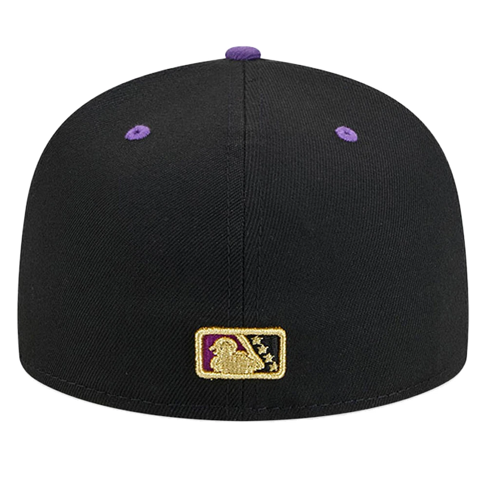 Men's New Era Black Fresno Grizzlies Copa de la Diversión 59FIFTY Fitted Hat