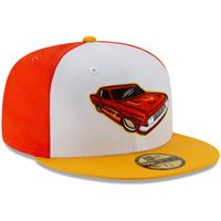 Men's New Era White/Yellow Lowriders de Fresno Copa la Diversion 59FIFTY Fitted Hat