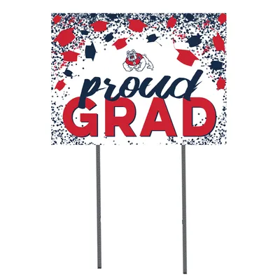 Fresno State Bulldogs 18'' x 24'' Grad Yard Sign