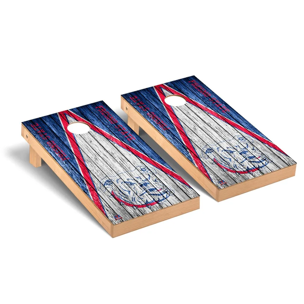 Buffalo Bills Alternating Wood Look Triangle Cornhole Boards - NFL