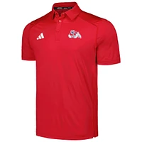 Polo adidas rouge Fresno State Bulldogs Classic AEROREADY pour hommes