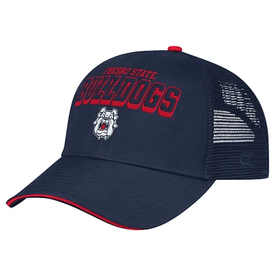 Men's Colosseum Navy Fresno State Bulldogs Wyatt Adjustable Hat