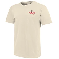 T-shirt crème pour homme avec logo mascotte des Bulldogs de Fresno State