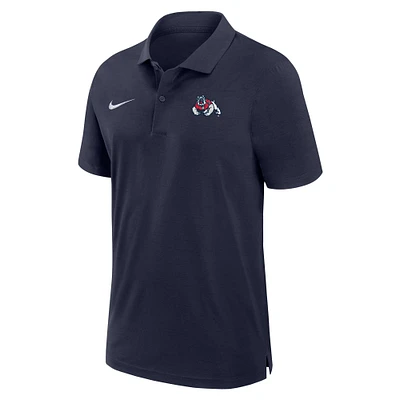 Men's Nike Navy Fresno State Bulldogs 2024 Sideline Coaches Performance Polo