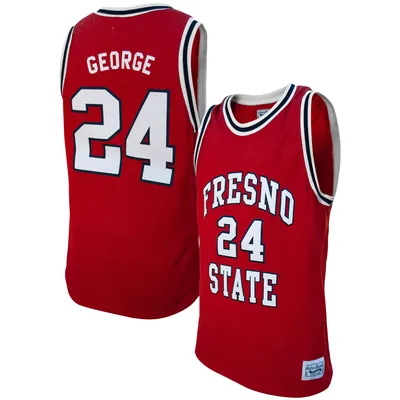 Paul George Fresno State Bulldogs Original Retro Brand Alumni Basketball Jersey - Red