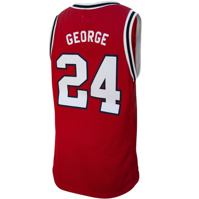 Maillot de basket-ball d'anciens élèves des Bulldogs l'État Fresno rouge Paul George la marque rétro originale pour hommes