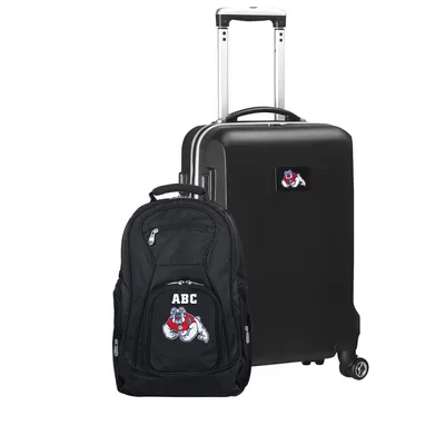 Fresno State Bulldogs MOJO Personalized Deluxe 2-Piece Backpack & Carry-On Set