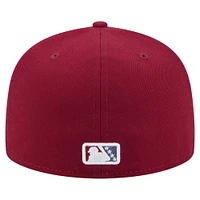 Men's New Era  Burgundy Frisco RoughRiders Authentic Collection 59FIFTY Fitted Hat