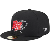 Casquette ajustée New Era Frisco RoughRiders Theme Nights Throwback 59FIFTY noire pour homme