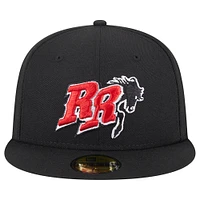 Casquette ajustée New Era Frisco RoughRiders Theme Nights Throwback 59FIFTY noire pour homme