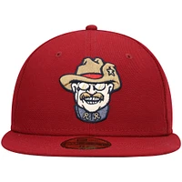 Men's New Era Red Frisco RoughRiders Authentic Collection Team Alternate 59FIFTY Fitted Hat