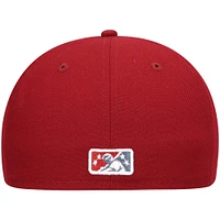 Men's New Era Red Frisco RoughRiders Authentic Collection Team Alternate 59FIFTY Fitted Hat