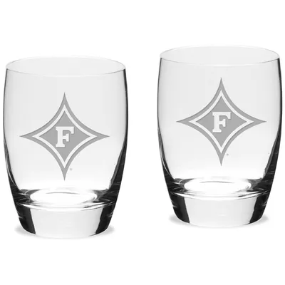 Furman Paladins 15.75 oz. 2-Piece Luigi Bormioli Michelangelo Water Glass Set