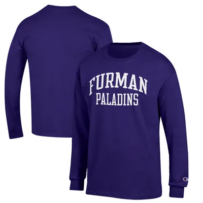 Furman Paladins Champion Jersey Long Sleeve T-Shirt - Purple