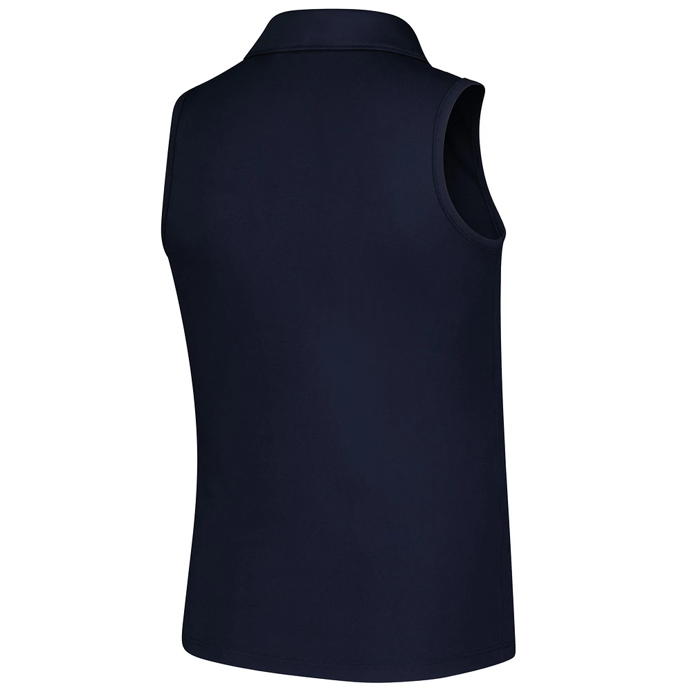 Polo sans manches Puma Genesis Invitational bleu marine pour fille