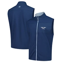 Gilet en tricot ottoman Genesis Invitational denim FootJoy pour homme