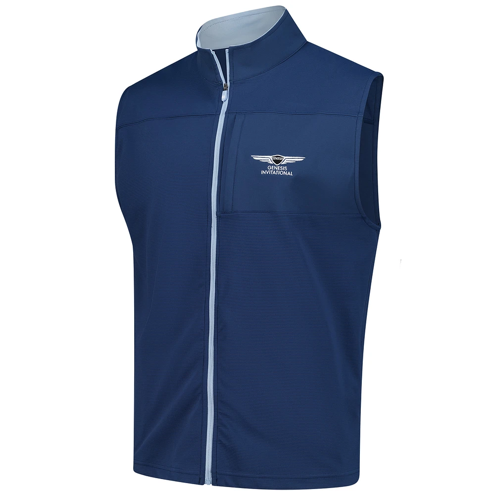 Gilet en tricot ottoman Genesis Invitational denim FootJoy pour homme