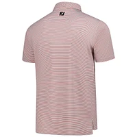 Men's FootJoy  Coral Genesis Invitational Emory Stripe Lisle ProDry Polo