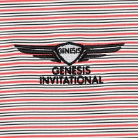Men's FootJoy  Coral Genesis Invitational Emory Stripe Lisle ProDry Polo