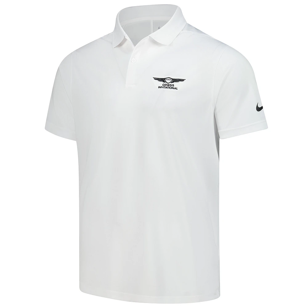 Men's Nike  White Genesis Invitational Performance Victory Solid Polo