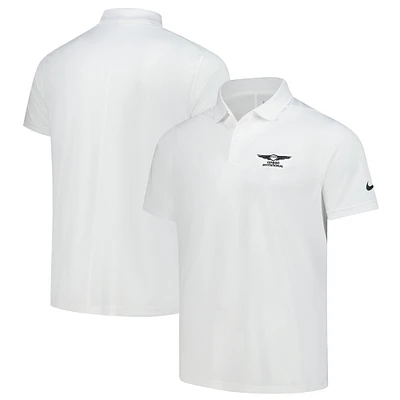 Men's Nike  White Genesis Invitational Performance Victory Solid Polo