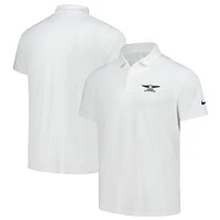 Men's Nike  White Genesis Invitational Performance Victory Solid Polo
