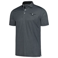 Men's Puma  Black Genesis Invitational Tile MATTR Polo