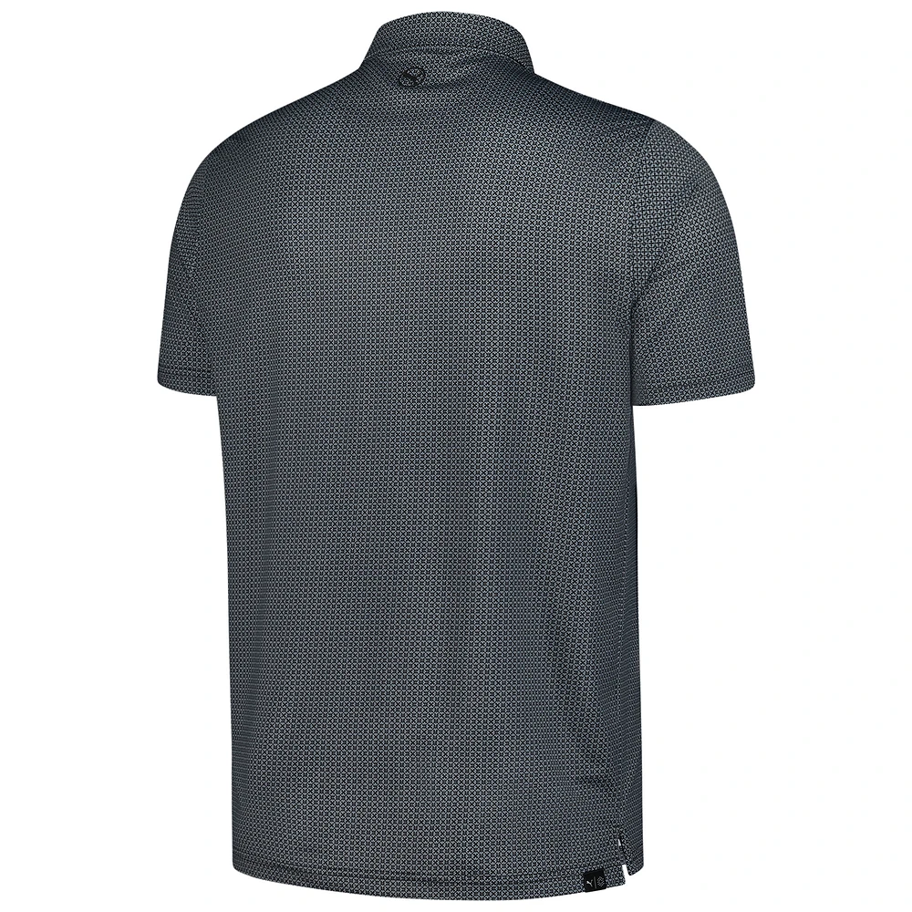 Men's Puma  Black Genesis Invitational Tile MATTR Polo