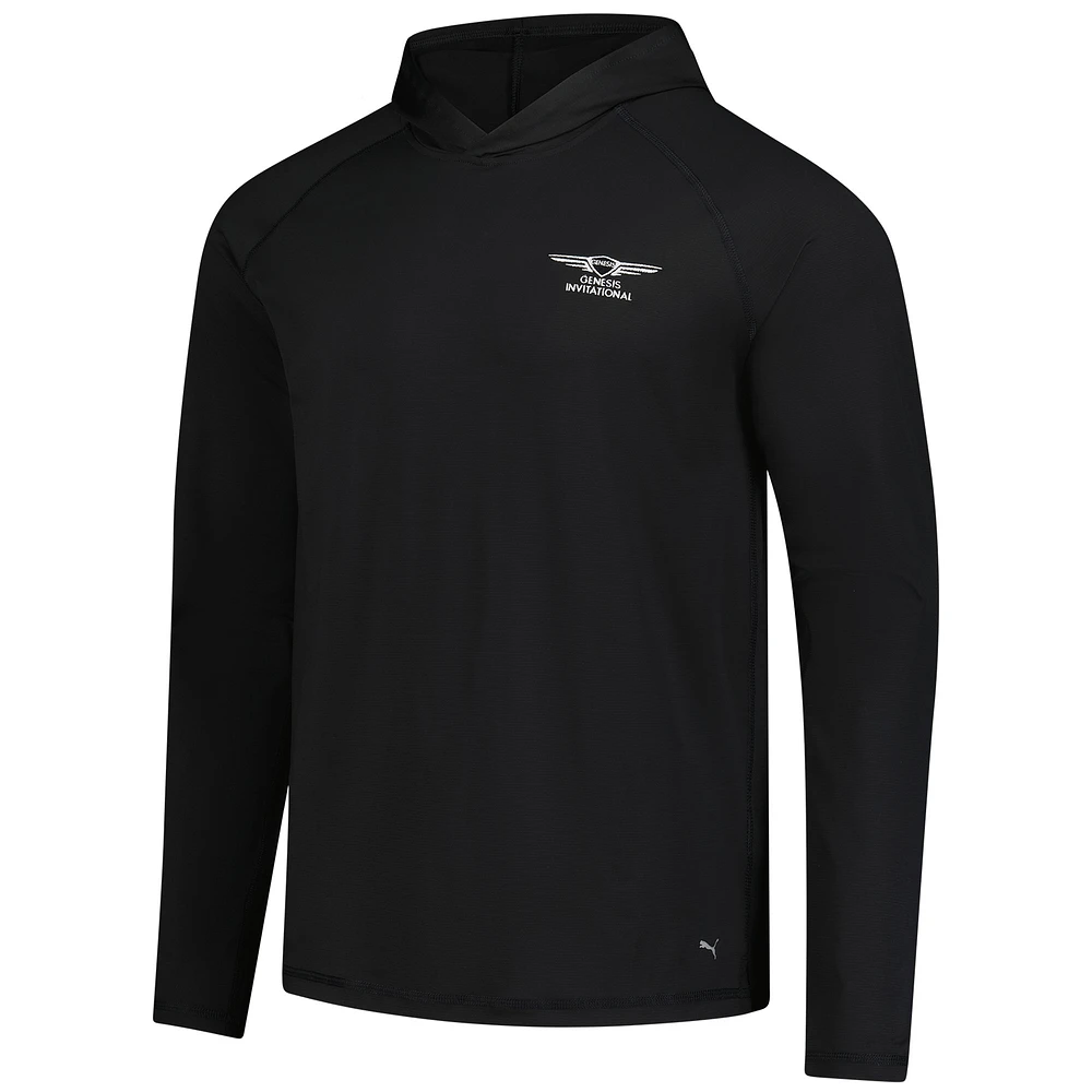 Men's Puma  Black Genesis Invitational You-V Raglan Pullover Hoodie