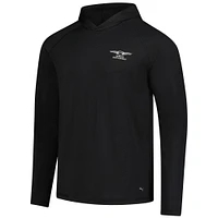 Men's Puma  Black Genesis Invitational You-V Raglan Pullover Hoodie