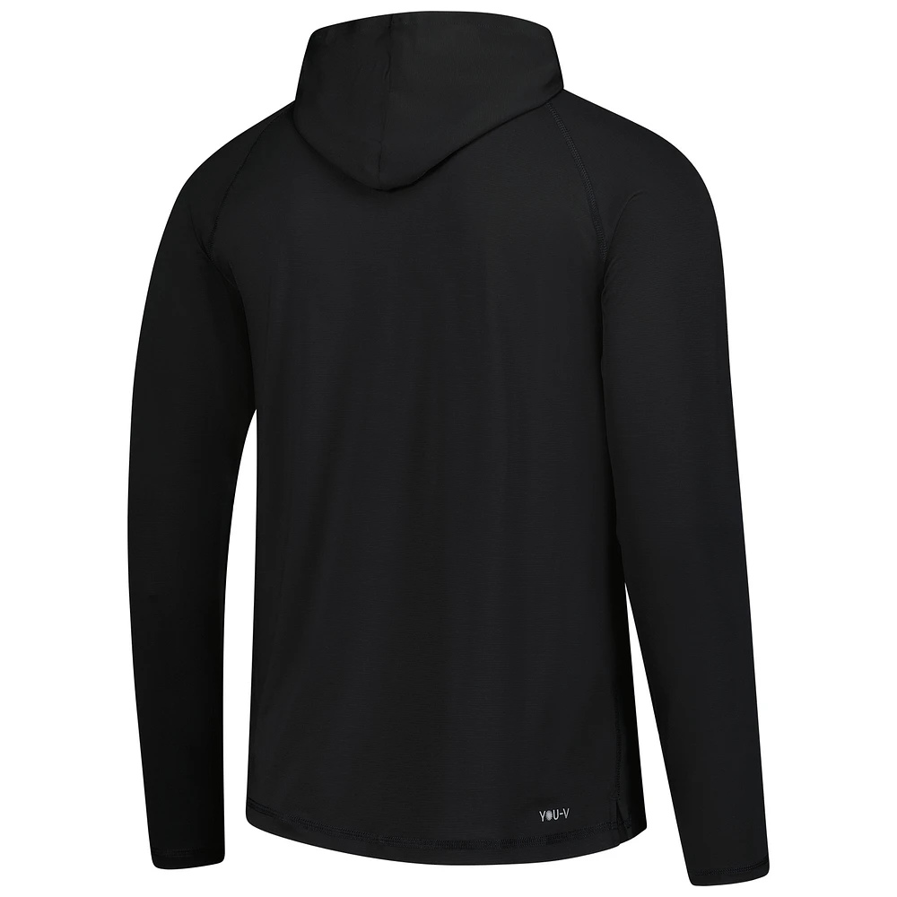 Men's Puma  Black Genesis Invitational You-V Raglan Pullover Hoodie