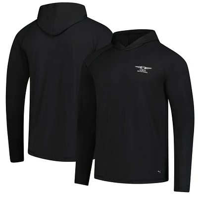 Men's Puma  Black Genesis Invitational You-V Raglan Pullover Hoodie