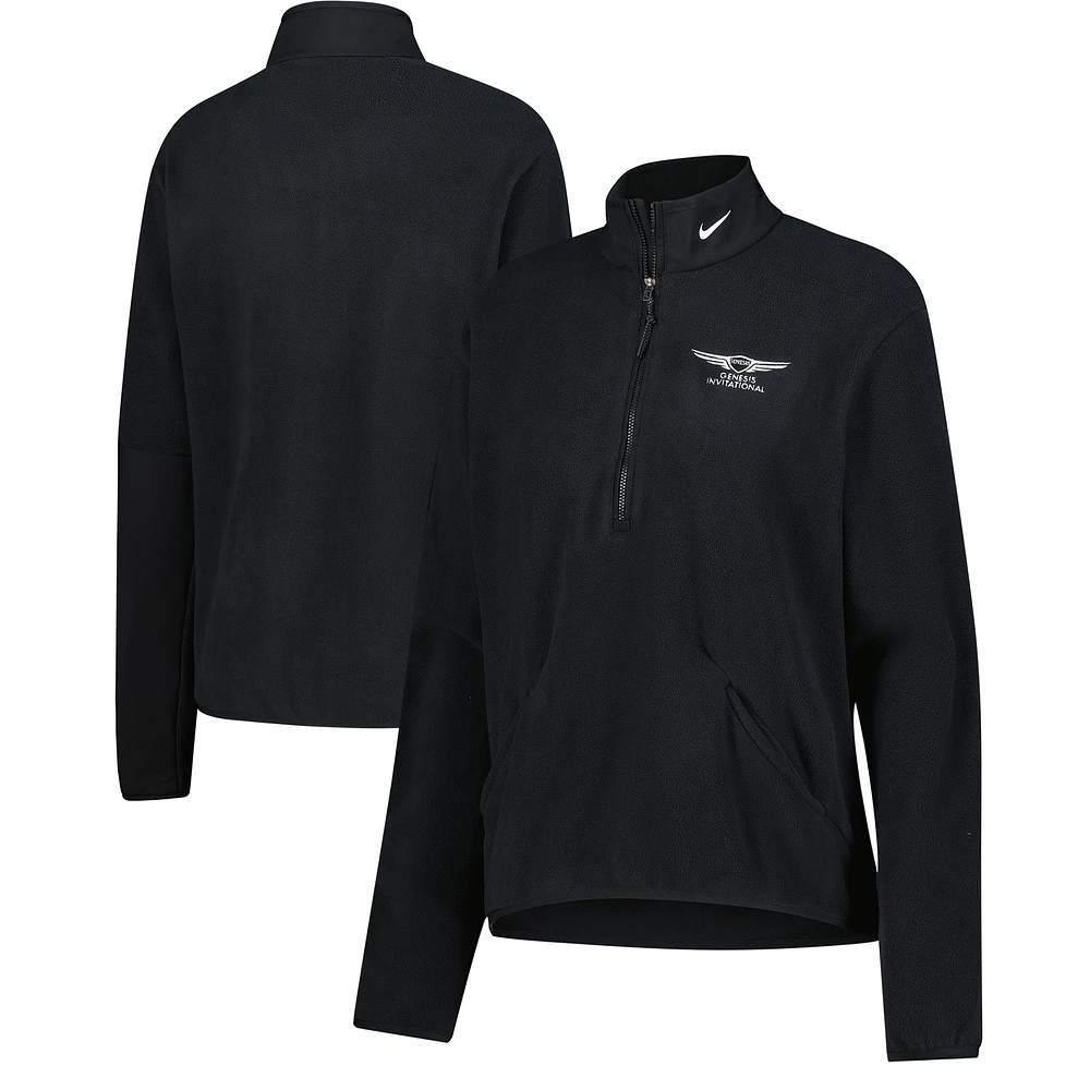 Women's Nike  Black Genesis Invitational Performance Victory Half-Zip Pullover