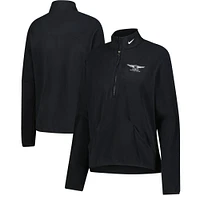 Women's Nike  Black Genesis Invitational Performance Victory Half-Zip Pullover