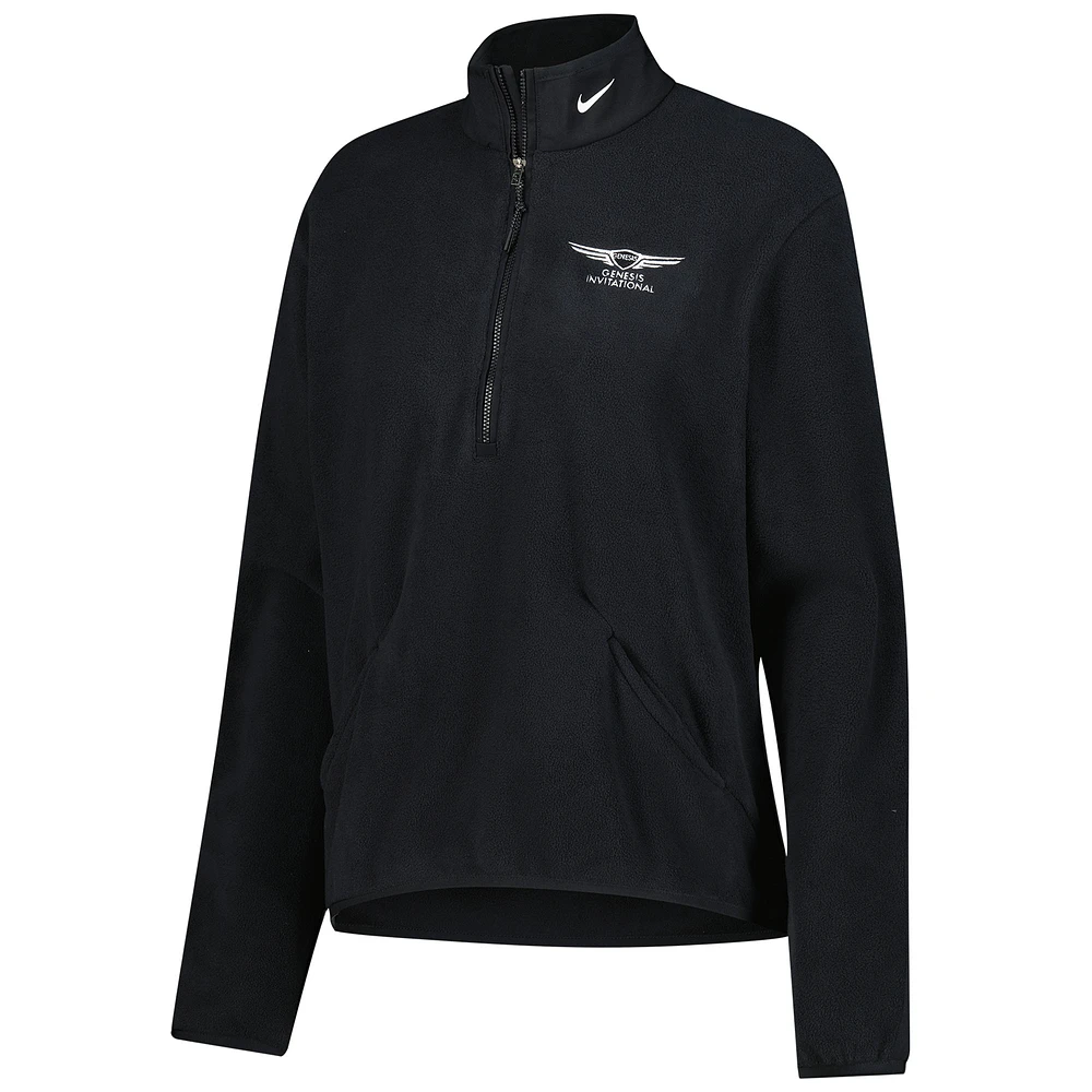 Women's Nike  Black Genesis Invitational Performance Victory Half-Zip Pullover