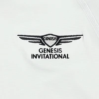 Women's Puma  White Genesis Invitational You-V Quarter-Zip Pullover