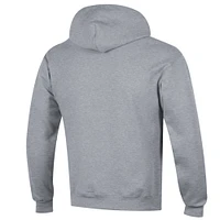 Men's Champion  Heather Gray Georgetown Hoyas Arched Logo Fleece Pullover Hoodie