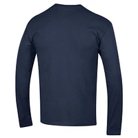 Men's Champion  Navy Georgetown Hoyas Arch Over Logo Long Sleeve T-Shirt