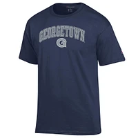 Men's Champion  Navy Georgetown Hoyas Arch Over Logo T-Shirt