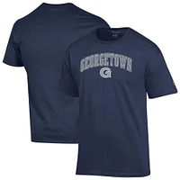 Men's Champion  Navy Georgetown Hoyas Arch Over Logo T-Shirt