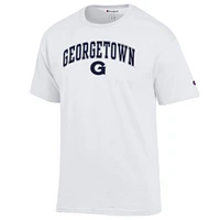 Men's Champion  White Georgetown Hoyas Arched Logo T-Shirt