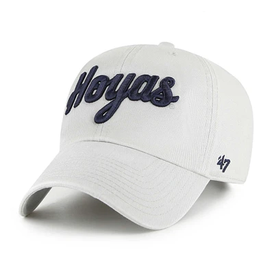 Casquette ajustable Georgetown Hoyas Clean Up grise 1947 pour homme