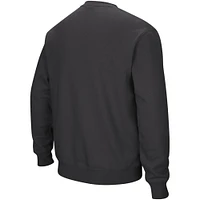 Men's Colosseum Charcoal Georgetown Hoyas Arch & Logo Crew Neck Sweatshirt