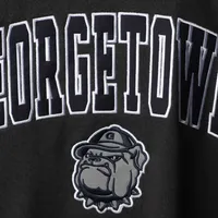 Men's Colosseum Charcoal Georgetown Hoyas Arch & Logo Crew Neck Sweatshirt