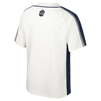 Men's Colosseum Cream Georgetown Hoyas Ruth Button-Up Baseball Jersey