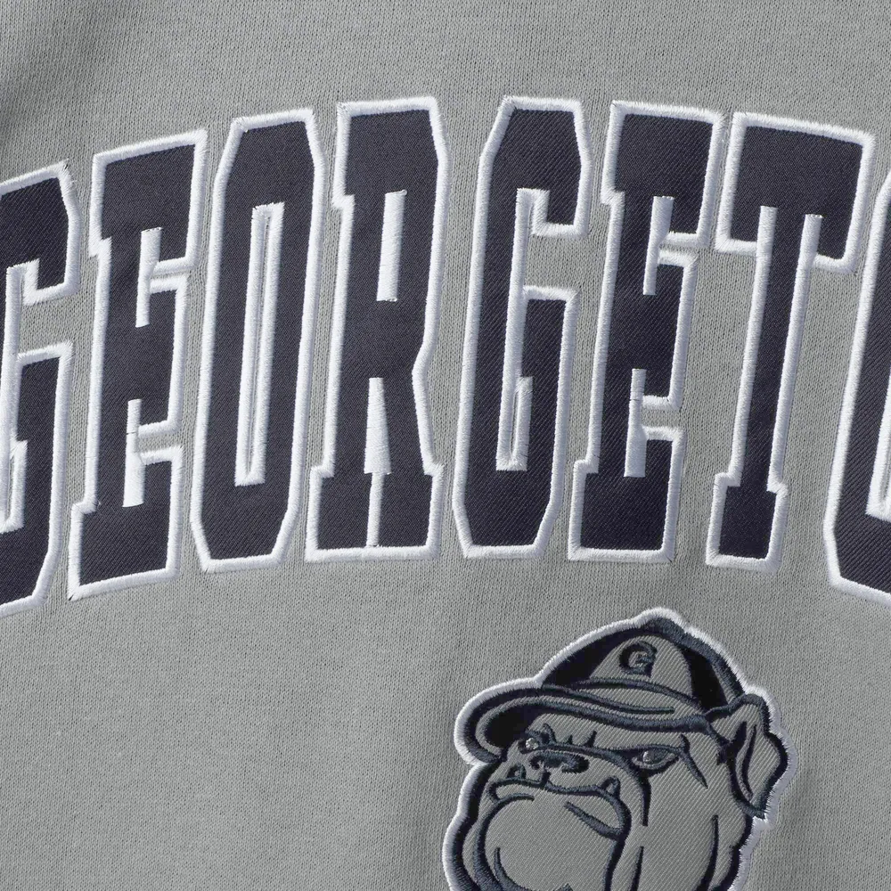 Colosseum Grey Georgetown Hoyas Arch & Logo Sweat-shirt ras du cou pour homme