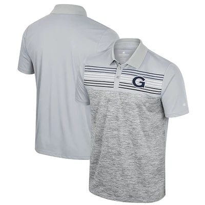 Polo Georgetown Hoyas Cybernetic gris Colosseum pour hommes