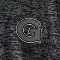 Men's Colosseum Heathered Navy Georgetown Hoyas Down Swing Raglan Polo